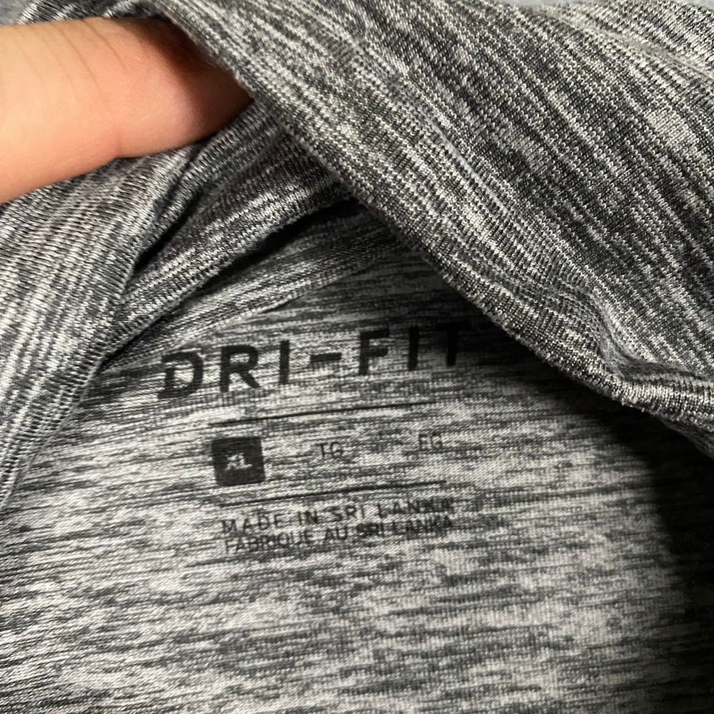 Nike Running Mens XL Dri-FIT Quarter Zip‎ Pullover Grey Space Dye 904946-021 - Picture 4 of 8